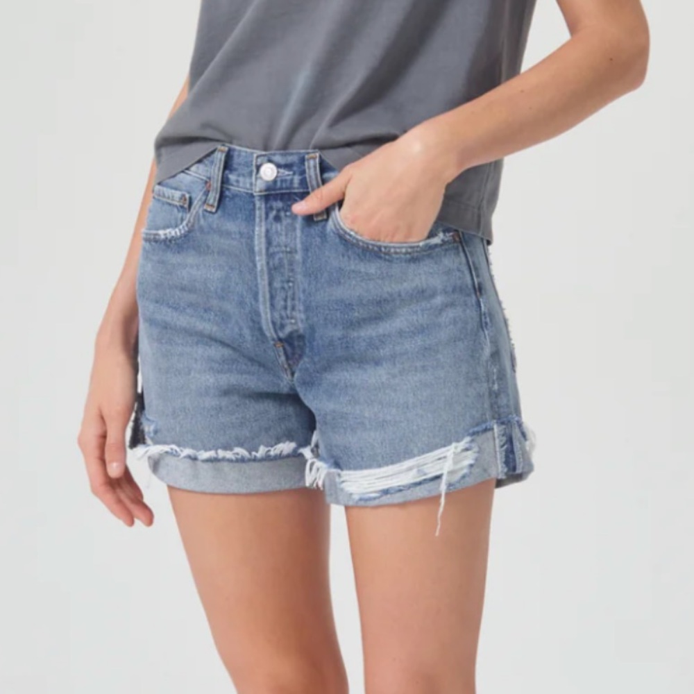AGOLDE PARKER LONG SHORT WITH CUFF